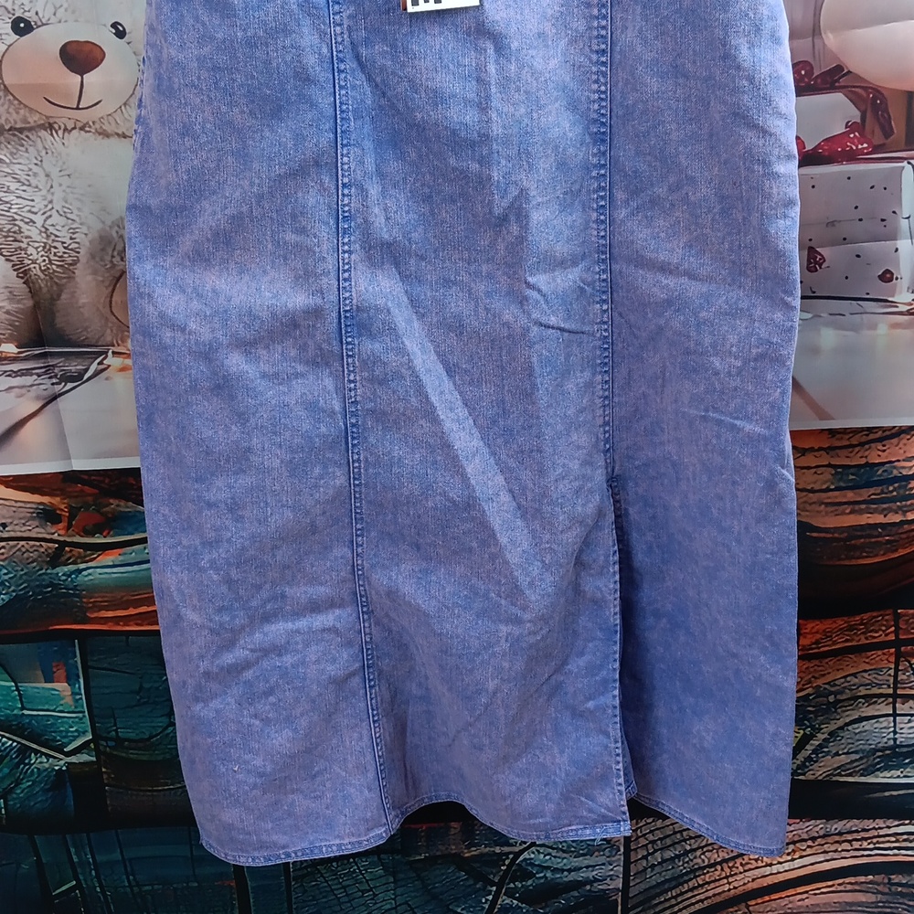 NWOT Blue Denim Dress - Picture 3 of 9